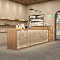 Comptoir de bar de restaurant sur mesure Café design Comptoir de bar de café commercial moderne