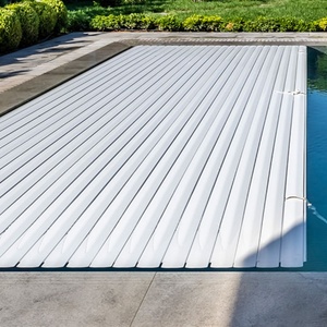 Láminas retráctiles eléctricas para piscinas, cubiertas para piscinas de ensamblaje, tamaño personalizable, precio calculado por metro cuadrado - Product Image 3