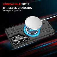 Support magnétique rotatif à 360° anti-chute pour Samsung S25 Edge, coque de téléphone hybride TPU PC pour iPhone et Redmi