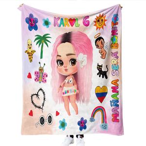 Arol-Manta de franela personalizada para sofá de oficina, cobertor de diseño a la moda - Product Image 2