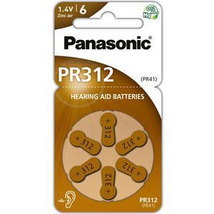 Pilas para Audífonos PR312 1.4V Zinc Air Paquete de 6 - Product Image 3