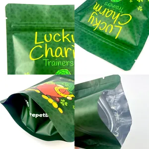 Custom 3.5 Kind Proof Mylar Plastic Zak Matte Print Ziplock Pouch Candy Cookie Gummies Mylar Verpakking Bag