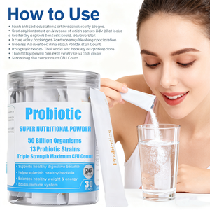 Superfood Probióticos a base de plantas Pérdida de peso Prebiótico orgánico y mezcla de probióticos Suplemento de fibra y enzima en polvo - Product Image 2