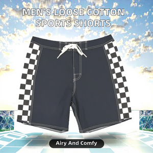 Shorts de sport décontractés pour hommes JAC22 CX2448, taille élastique, imprimés, respirants, amples, 100% polyester - Product Image 2