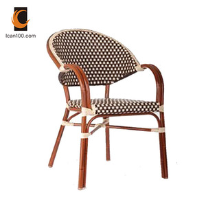 De alta calidad de Metal a prueba de óxido de comedor de ratán Cafetería <span class=keywords><strong>Restaurante</strong></span> silla de diseño - Product Image 2