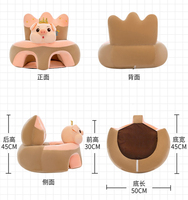 Canapé-lit en peluche pour enfants, avec coussin épais en coton, idéal pour jouer, manger, salon, sécurité avant tout, confortable, doux, moderne