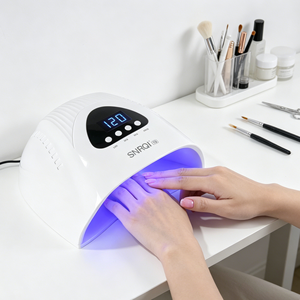 SNRQI Lampada UV LED All-in-One Personalizzata a Basso Prezzo, Asciugatore per Unghie ad Alta <span class=keywords><strong>Potenza</strong></span> per Gel, Lampada LED per Asciugatura Rapida, Luce LED per Polimerizzazione Gel UV - Product Image 2