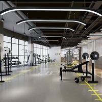 Lámpara Colgante LED para Gimnasio, Supermercado, Centro Comercial, Estilo Industrial, Forma Creativa, Cibercafé, Estudio de Danza, Luz Especial