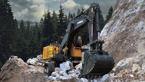 Excavadora hidráulica usada de 1207 toneladas de segunda mano, excavadora grande sobre orugas, marca famosa, máquina de gama alta - Product Image 6