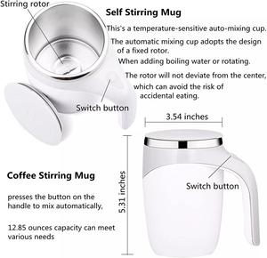 Automatic Stirring Cup Mug Rechargeable Portable Coffee Electric Stirring Stainless Steel Rotating Magnetic Home Drinking Tools - Product Image 2