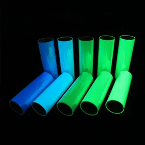 Glow In The Dark PVC PET HTV pellicola per trasferimento di calore rotolo di vinile autoadesivo tipo di materiale di sicurezza