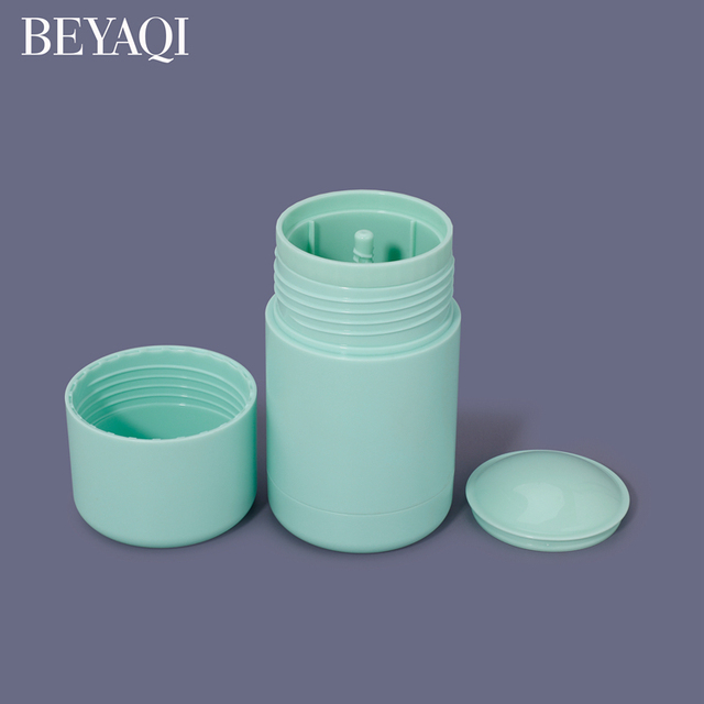 Cosmetic Packaging Green PP Deodorant Container,Refillable Essential Oil Perfumes Bottle Deodorant Stick Container Packaging