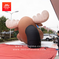 Arche publicitaire gonflable géante de 5 m en forme de âne, modèle animal de dessin animé pour fêtes d'Halloween en extérieur et décorations de jardin