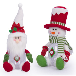 Santa Claus Snowman <b>Christmas</b> Candy <b>Box</b> Plush Toy Decorative Ornaments for Gift Storage and Home Decor - Product Image 5