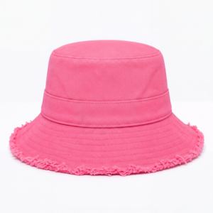 Wholesale Custom Logo Woven Label <b>Summer</b> Outdoor Letter Pattern Vintage Cotton Twill Bucket <b>Hat</b> <b>for</b> Men <b>Women</b> - Product Image 5