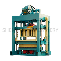 Meilleure machine à fabriquer des blocs de ciment Qtj4-40 à bas prix en Chine, machine à fabriquer des briques à vendre