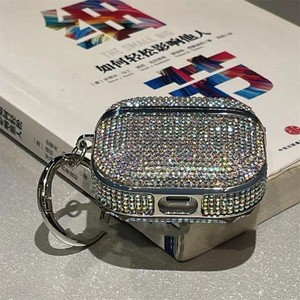 Diamante chapado Flash Crystal Diamond adecuado para <span class=keywords><strong>Airpods</strong></span> <span class=keywords><strong>Pro</strong></span> Apple 1/2/3 generación Bluetooth <span class=keywords><strong>auriculares</strong></span> <span class=keywords><strong>funda</strong></span> protectora - Product Image 2