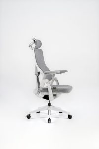 Chaise de bureau ergonomique avec <span class=keywords><strong>support</strong></span> dorsal dynamique, chaise de direction à dossier haut en maille, accoudoirs réglables en 3D et appui-tête 4D - Product Image 3