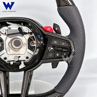 Harga Grosir untuk BMW E90 E91 E92 E93 M3 E82 E81 E87 E88 E70 E71 Setir Kulit Berlubang Serat Karbon Plug and Play