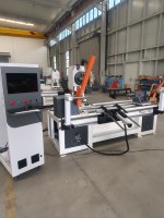 Tour à commande numérique 5 axes haute efficacité TJ-1220 avec dispositif de ponçage intégré et alimentation automatique pour le traitement du bois