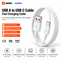 Câble de charge rapide pour téléphone portable 1M, câble USB C, câble de charge super rapide, câble USB A vers Type C, cordon de données pour téléphone portable