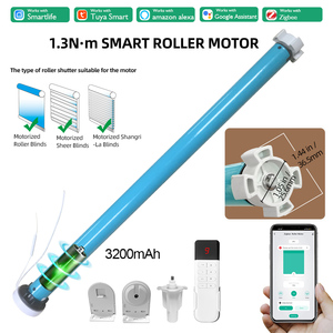 Moteur de store enrouleur intelligent LifeLibero Tuya ZigBee 25 mm en acier, design moderne et sûr, compatible Alexa <span class=keywords><strong>Google</strong></span> Home, idéal pour hôtels - Product Image 1
