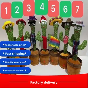 Cactus Danzante Esclusivo Transfrontaliero Stile TikTok con Imbottitura in Cotone PP, Oscilla <span class=keywords><strong>e</strong></span> Si Muove alla Musica, Altezza 100-150cm - Product Image 3