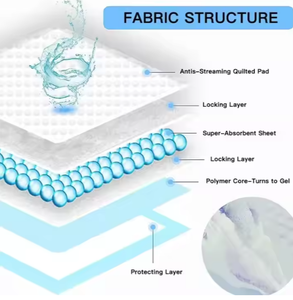 Sürdürülebilir 6 katmanlı ahşap köpek ve köpek eğitim pedleri 45cm X 60cm temel Pet İdrar işemek tek kullanımlık ev hayvanı pedi mühürlü - Product Image 3