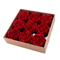 Savon en forme de rose artificielle, fausse fleur, pivoine, savon décoratif, cadeau
