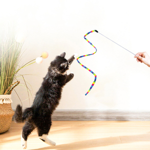 Jouets interactifs de luxe pour chats, personnalisés en gros, avec clochette et rayures arc-en-ciel, pour le <span class=keywords><strong>Mois</strong></span> de la fierté des chats - Product Image 2
