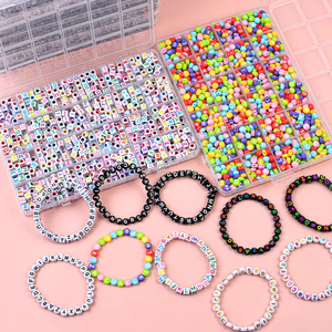 Wholesale New Creative DIY Children's Acrylic <b>Letter</b> Bracelet Toys 24 Bundles Factory Direct Sales Jewelry Making Toys for Kids - Product Image 4