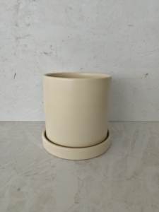 Pot <span class=keywords><strong>de</strong></span> fleur <span class=keywords><strong>de</strong></span> <span class=keywords><strong>jardin</strong></span> en céramique <span class=keywords><strong>de</strong></span> couleur blanche mate personnalisée <span class=keywords><strong>bassin</strong></span> avec trou <span class=keywords><strong>pour</strong></span> une utilisation intérieure/extérieure - Product Image 4