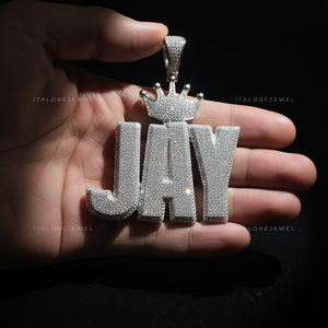 Collier avec lettre en moissanite JAY, argent sterling 925 plaqué or, pendentif alphabet, charme initial élégant, bijou cadeau - Product Image 4
