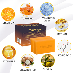 Etichetta privata 100% naturale organico curcuma e acido Kojic sapone all'ingrosso sbiancamento della pelle natura originale miele sapone acido Kojic - Product Image 5
