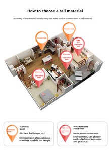 3-Fold Ball bearing Ngăn kéo trượt đường sắt Telescopic kênh undermount mở rộng cho tủ - Product Image 6