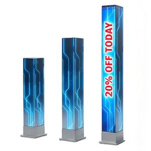 Écran LED GOB 3D P1.86 P3 contrôlé par application, logo/vidéo/texte 3D, 4/5 faces, affichage rectangulaire en cube <span class=keywords><strong>pour</strong></span> la promotion en magasin, la décoration <span class=keywords><strong>de</strong></span> fête - Product Image 1