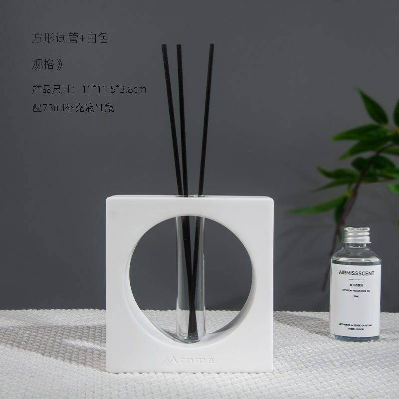 Square test tube white-senlan wood rhyme