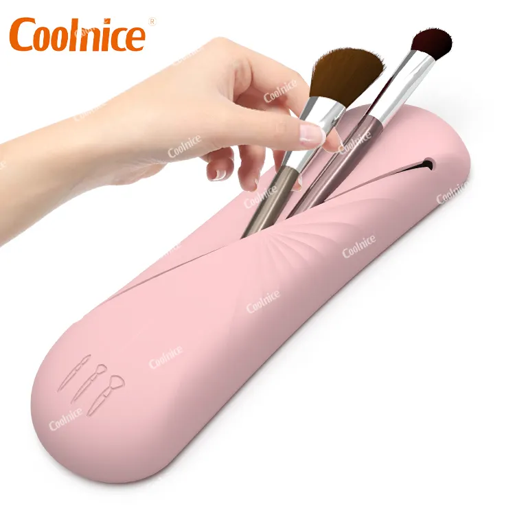 Portable Washable Makeup Brush Organizer Makeup Brush Bag for Travel Cosmetic Bag Makeup Brush Case Holder Case
