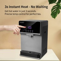 Distributeur d'eau chaude instantanée électrique de bureau AHP-UF-80B, chauffage rapide en 3 secondes, purificateur d'eau sans réservoir 0,01 µm, usage domestique et extérieur