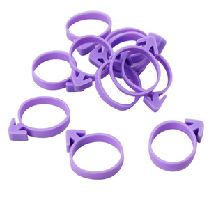 Silicone Piping Bag Clips 10 Pcs Round Binding Straps For Cake Decorating Tools - Product Image 4