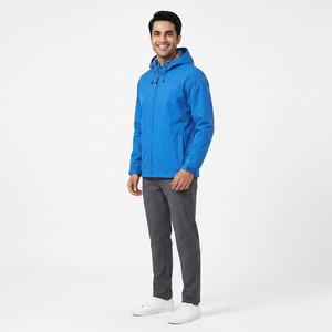 <b>Men's</b> Windbreaker <b>Jacket</b> Waterproof <b>Lightweight</b> Hooded Hiking Breathable Polyester Nylon Windbreakerjacket for <b>men</b> - Product Image 1