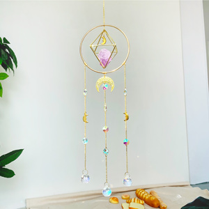 Atrapasoles de Cristal de Alta Calidad al por Mayor, Atrapasoles de Amatista, Atrapasoles de Cuarzo Rosa para Decoración del Hogar, Decoración Colgante - Product Image 1