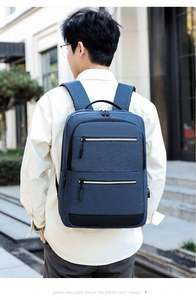 OEM Casual Sports & School Travel Laptop <b>Backpack</b> Custom Logo USB Charging Port Oxford & Polyester Zipper Closure - Product Image 6