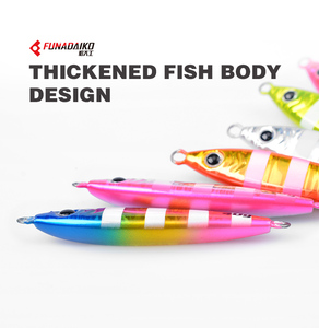 FUNADAIKO <span class=keywords><strong>JMS</strong></span> 125 30g-60g señuelo de pesca luminoso de metal de plomo cebo señuelo jigging de agitación lenta - Product Image 2