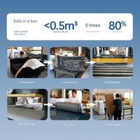 Sofá Cama Moderno Comprimido al Vacío, Sofá Plegable, Sofá Convertible para Apartamento, Hotel, Habitación de Huéspedes OEM ODM
