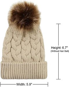 Gorro de Punto de <span class=keywords><strong>Invierno</strong></span> para Mujer, Diseño de Calavera con Pelo Sintético, Estilo Playa, Camuflaje, <span class=keywords><strong>2023</strong></span> - Product Image 6