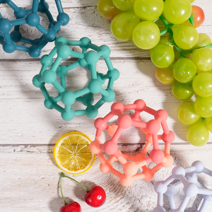 Mordedores de Silicona Suave Libres de BPA para Bebés, Anillos de Dentición, Bola para Masticar, Juguete de Silicona para Bebés, Set de Regalo para Bebés - Product Image 5