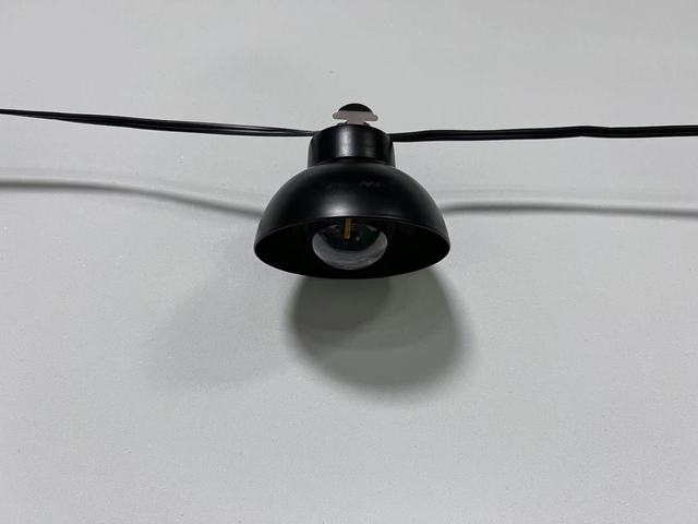 For UL E12 G40 120V LED Incandescent String Light 11FT 10LT 12*12*12" Outdoor Iron Wire Lamp Mantle with Palace 20AWG XTW Wire