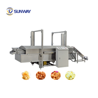Ligne de production automatique de snacks soufflés Sunway Industrial, machine de fabrication de snacks frits, fabricant professionnel