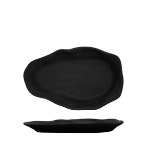 Piatto Piatto in Grafite Astratto 23x15cm, Design Moderno - Product Image 2